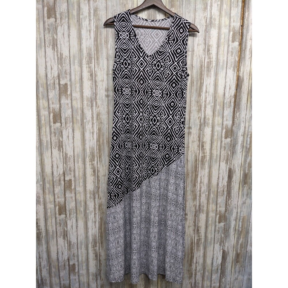 Soft Surrounding Bohemian Tulum Sleeveless Jersey Maxi Tank Dress Petite Small